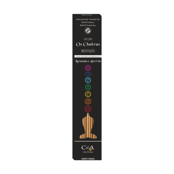 Incenso Vareta os Chakras - Meditação - Lavanda e Alecrim 10 Varetas