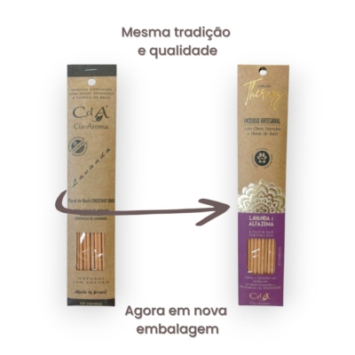 Incenso Vareta Lavanda e Alfazema 10 Varetas