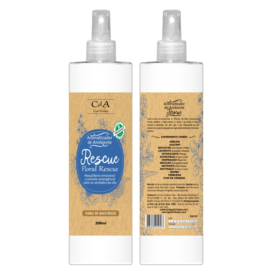 Aromatizador de Ambientes Floral Rescue 200ml