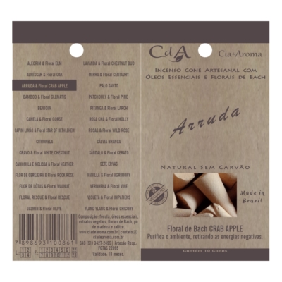 Incenso Cone Arruda 10 Cones