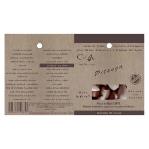 Incenso Cone Refluxo Pitanga 10 Cones