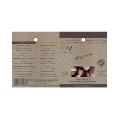 Incenso Cone Refluxo Alecrim 10 Cones