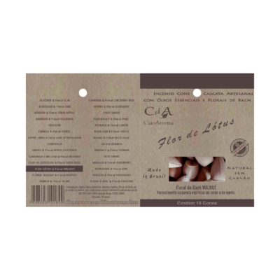 Incenso Cone Refluxo Flor de Lótus 10 Cones
