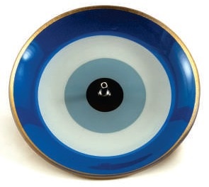 Incensário de Vidro Redondo Olho Grego