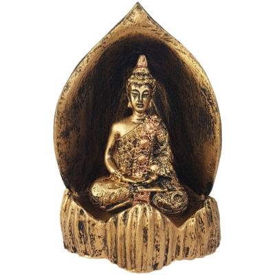 Aproveite a presença serena do Buda na sua casa com o Incensário Buda na Gruta Meditando em Resina Dourado Envelhecido. Feito com detalhes impressionantes em resina, este incensário traz uma atmosfera de paz e harmonia para o seu ambiente. Ideal para meditação e relaxamento, é também uma bela peça decorativa. Aproveite momentos de tranquilidade com este símbolo de iluminação e sabedoria. Especificações: – Porta Incenso Gruta Buda Meditando – Material: Resina. Dimensões (A x L x P): – 14 x 10 x 10 cm.