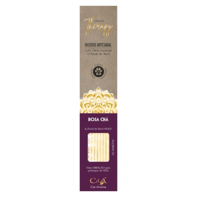 Therapy Incenso Vareta Rosa Chá e Floral de Bach HOLLY