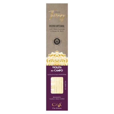 Therapy Incenso Vareta Violeta do Campo e Floral de Bach IMPATIENS